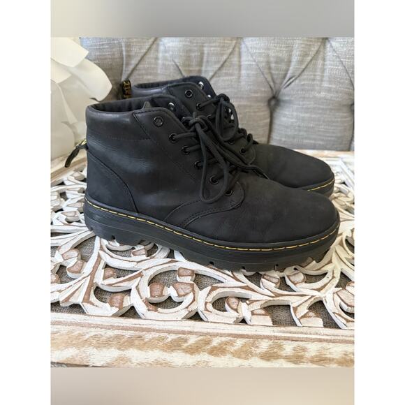 Dr. Martens Bonny Black Leather Chukka Boots Yellow Men’s 10 Women’s 11 main image 4